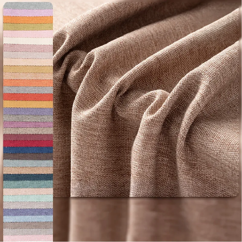 Тъкан за завеси от изкуствен лен Многобройни предимства