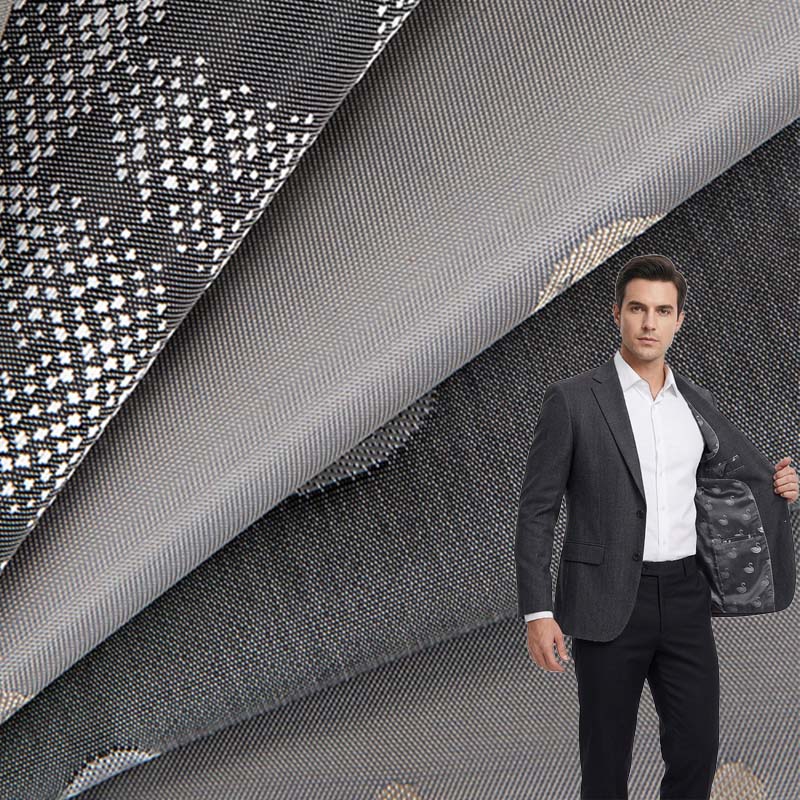 Polyester Viscose Blended Jacquard Lining Fabric