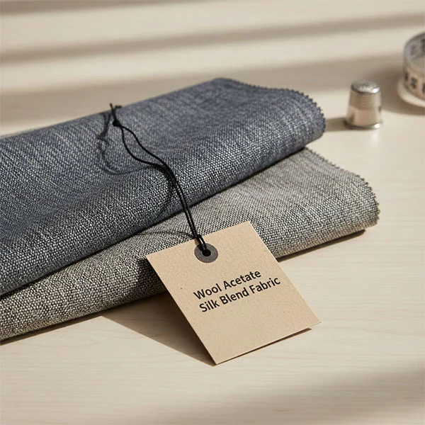 Тъкан от смес от вълнен ацетат и коприна